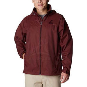 Chaquetas cortavientos con cuello levantado para hombre de alta calidad 2025, tela de lona con estampado de logotipo personalizado para la posición frontal del logotipo de invierno - Product Image 1