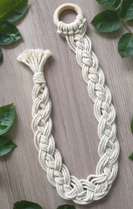 Color Personalizado, Juego de Dos, Lazos para Cortinas de Macramé Trenzado - Product Image 3