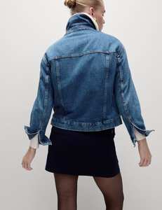 Latest Design Women's Denim Jackets Wholesale <b>Zipper</b> Closure Hooded Collar Eco-Friendly Breathable Windproof Autumn Winter - Product Image 3