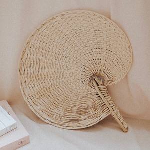 Tienphong 2025 gros tissé à la main coquillage bambou ventilateur à main tenture murale pour salon chambre bureau décoration - Product Image 3