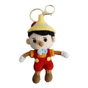 Crochet Handmade Crochet Stuffed <b>Key</b> Chain Kawaii Cartoon Anime Characters Doll <b>Key</b> <b>Ring</b> Pendant for Boys Schoolbag Keychain - Product Image 5