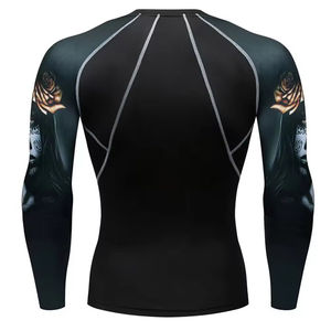 Vêtements personnalisés Vêtements de protection solaire Rush Guard Vêtements pour hommes Chemise de compression Rashguard Gilets pour hommes Rash Guard Meilleurs Rash Guards - Product Image 5