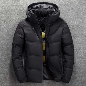 Veste d'extérieur slim pour homme en gros, veste matelassée épaisse et chaude à capuche, manteau d'hiver décontracté pour homme - Product Image 5
