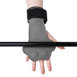 Gym Training Palm Protector Correas ajustables Antideslizante Grueso Negro Levantamiento de pesas Empuñadura - Product Image 5