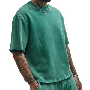 Best Selling <b>Men</b> Acid Wash <b>Short</b> <b>Sets</b> Clothing Manufacture 100% Cotton Fleece Custom Logo With Embroidery <b>Men</b> <b>Short</b> <b>Sets</b> - Product Image 5