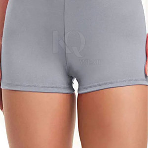 Shorts taille haute respirants et écologiques avec effet froncé, en tissu extensible, coupe confortable pour la gym, l'entraînement, le fitness et la course à pied - Product Image 5