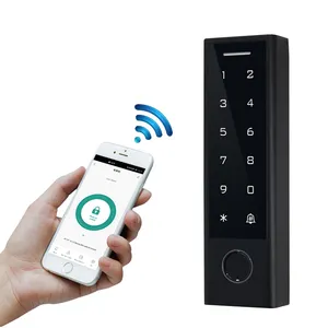 Prezzo economico Tuya Wifi RFID Wiegand Reader Fingerprint Waterproof Touch keyboard controllo accessi per uso esterno ABS nero EM