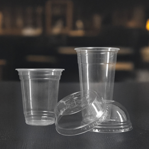 Gobelets en plastique transparents jetables Quang Quan 95mm tailles à paroi unique 12/16/20/24Oz PP boisson chaude/froide compatible - Product Image 6