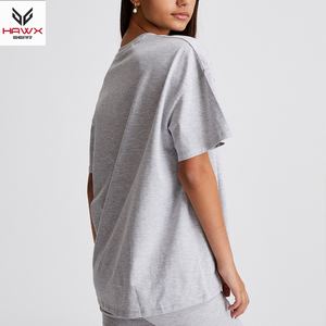 OEM personalizado de alta calidad 100% algodón lavado ácido camiseta mujer Unisex manga corta Oversize Street Top con estampado de verano patrón - Product Image 4