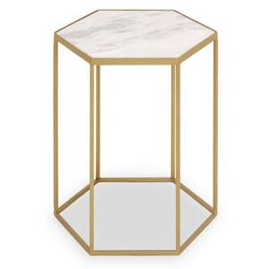 Gran Venta de diseño de alambre de hierro hecho a mano, mesa anidada chapada en oro, tapa de mármol para Hotel, hogar, sala de estar, taburete lateral, mesas de centro - Product Image 2