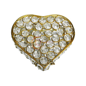 Boîte à bijoux en métal Cadeau décoratif en laiton de stockage en gros avec des boîtes de perles de diamant Boîte à bagues de rangement de cuisine - Product Image 5