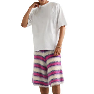 Nueva Colección de Invierno, Pantalones Cortos Holgados de Mohair en Varios Colores para Mujer, Diseño Personalizado, 100% Mohair, Material Cálido - Product Image 2