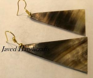 Pendientes de cuerno de estilo animal de lujo para mujer, nuevo estilo, joyería de uso diario pulida con cuernos naturales de alta calidad - Product Image 2