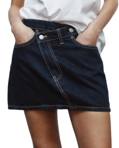 กระโปรงสั้นผ้ายีนส์สำหรับผู้หญิงอินเทรนด์อเนกประสงค์และสะดวกสบายเหมาะสำหรับชุดลำลองสไตล์สตรีทเครื่องแต่งกายฤดูร้อนในชีวิตประจำวัน - Product Image 5