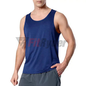 <b>Men's</b> Sleeveless Muscle Gym <b>Vest</b> Tank Top Breathable <b>Compression</b> Bodybuilding Clothing Custom Logo Printed Hooded Knitted Tank - Product Image 2