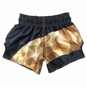 Pantalones Cortos de Muay Thai para Entrenamiento, Premium, Ligeros, de Poliéster/Nailon, Corte Holgado, para Gimnasio, Práctica Deportiva y Fitness - Product Image 1