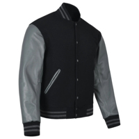 Blouson Bomber en Satin Matelassé Style Baseball avec Broderie Personnalisée, à Capuche, Grande Taille, Hiver, Laine/Soie, Pakistan