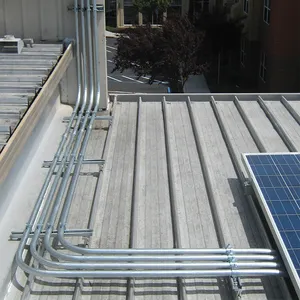 Rede de eletricidade solar construção elétrica, tubulação metálica emt imc tubo de fio caixa galvanizado