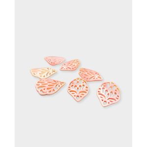 ลูกปัดเปลือกหอยสีชมพูสำหรับทำเครื่องประดับ - Product Image 3