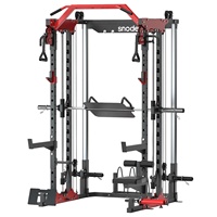 Poulies réglables Smith Machine équipement de musculation multifonction avec système de croisement de câbles pour une utilisation en salle de sport à domicile