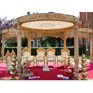 Mandap en bois d'extérieur pour les mariages à Londres, dernier modèle de mandap en bois d'extérieur pour mariage, mandap de mariage indien inspirant en Australie - Product Image 1