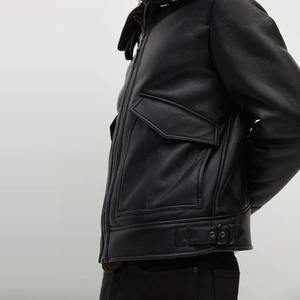 Veste en cuir véritable pour hommes Offre Spéciale Veste en cuir pour hommes coupe ajustée Veste en cuir pour hommes personnalisée - Product Image 6