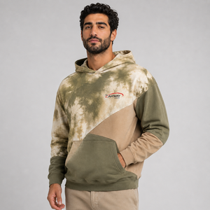 Latest Arrival Men Tie Dye <b>Hoodie</b> Custom Logo <b>Soft</b> Cotton Fleece Warm Breathable Pullover Casual Streetwear Tie Dye <b>Hoodie</b> - Product Image 3
