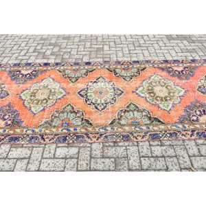 4.2x12.3 ft Vintage Rug, Rug, <b>Red</b> Moroccan Rug <b>Wool</b> - Product Image 3