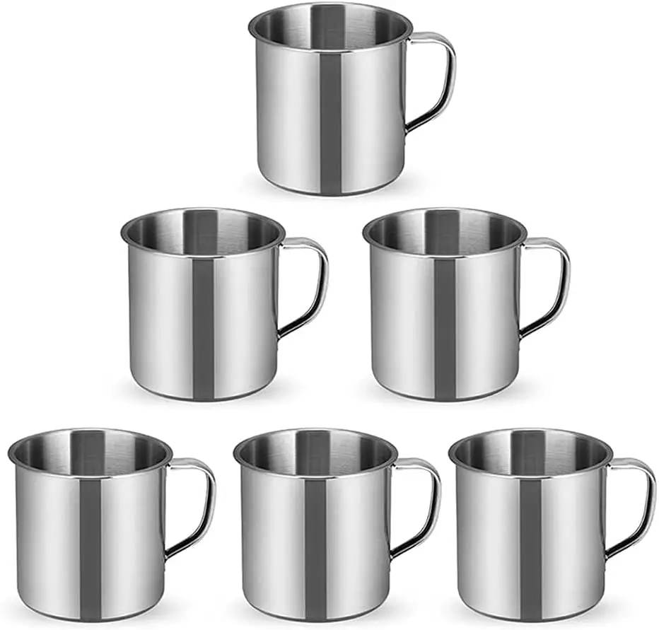 2023 Wholesale Price Stainless Steel Mug Customized Logo Coffee Tea Drinking Glass Cup Tumbler