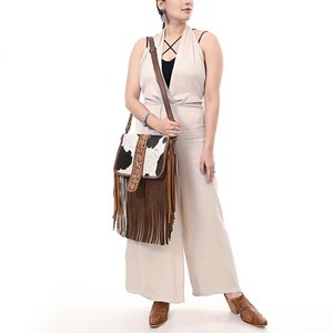 Sac à bandoulière en cuir véritable pour femme, été, fait main, vintage, en cuir de vache embossé, léger, sac à main - Product Image 4