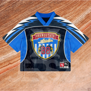 Camiseta de Fútbol Unisex Personalizada Estilo Vintage, Corte Holgado, Ropa Deportiva Urbana, Impresa con Técnica de Sublimación en Malla de Poliéster - Product Image 2