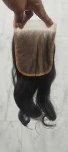 100% Transparent doux et véritable indien Remy cheveux dentelle fermeture extensions cheveux humains de haute qualité - Product Image 4