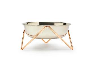 Customisable Double Pet <b>Bowl</b> <b>Stand</b> Black Copper Metal Wire <b>Stand</b> with Food Water <b>Bowls</b> for <b>Dogs</b> Home Decor <b>Dog</b> <b>Bowl</b> Decor - Product Image 5