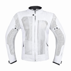 Chaqueta de Motocicleta de Lona Tejida Transpirable para Mujer con Diseño Blindado Protector para Motociclistas y Ducati, Bolsillos con Cremallera - Product Image 1