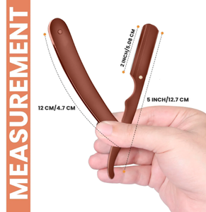 ANAAIF Rasoir droit professionnel 100 % acier inoxydable, lot de 100, écologique, réutilisable, sûr pour la beauté des cheveux - Product Image 2