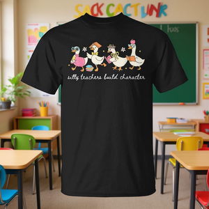 Maglietta promozionale Goose Teacher per il ritorno a scuola: gli insegnanti scherzosi costruono carattere - Product Image 2