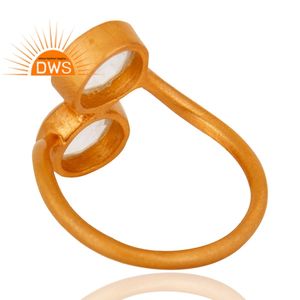 มาใหม่เงินสเตอร์ลิง18พันทองชุบธรรมชาติคริสตัลควอตซ์พลอยปรับแหวนผู้ผลิตเครื่องประดับที่กำหนดเอง - Product Image 4