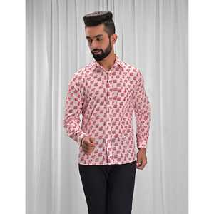Chemise décontractée pour homme 100% coton, manches longues, tissu popeline tissé, taille 6XL, chemises habillées ODM - Product Image 4