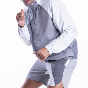 Chaquetas Deportivas de Alta Calidad con Diseño de Bloques de Color, Forro de Malla, Chaqueta Cortavientos Personalizada para Hombre - Product Image 5