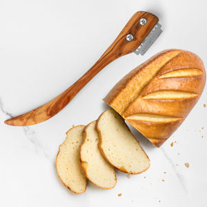 Herramientas de pastel Premium hechas a mano-Slasher de masa de madera de olivo - Product Image 4