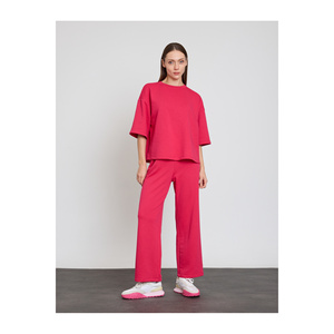 Blusa de algodón de corte holgado con un elemento de moda sencillo - Product Image 1