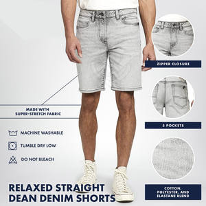 Diseñe su propio logotipo Pantalones cortos de jeans transpirables de secado rápido Pantalones cortos de jeans más vendidos - Product Image 3