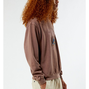 Sudadera de cuello redondo de tendencia superior 100% algodón de gran tamaño con cuello redondo Sudadera de felpa francesa ropa de calle en blanco Sudadera con cuello redondo - Product Image 3