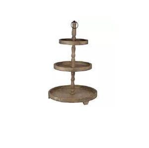 Présentoir à gâteaux vintage en métal galvanisé idéal pour la fête de mariage. - Product Image 1