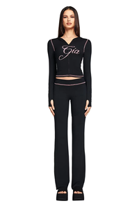 เสื้อแจ็คเก็ตทรงสลิมฟิตแบบมีฮู้ด ซิปหน้า ดีไซน์เส้นสีสดใส ความยาวเหนือเข่า พร้อมกางเกงขายาวสำหรับผู้หญิง - Product Image 5