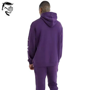 สเวตเตอร์แบบสวมหัวขนาดใหญ่สำหรับทุกเพศ3D โลโก้ผ้าฝ้าย GSM สำหรับพิมพ์พัฟออกแบบได้ตามต้องการกางเกงวอร์มทรงพลัสไซส์ฤดูหนาว - Product Image 3