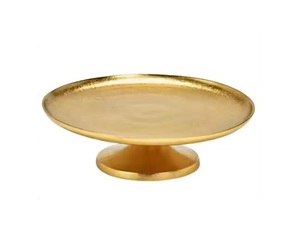 Luxury Decorative Design Gold Plated Round Shaped Metal Cake <b>Stand</b> for Wedding Party Tabletop Decoration - Product Image 4