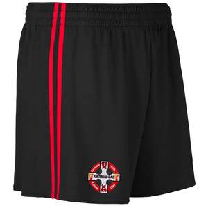 Pantalones cortos de cintura media negros sólidos para hombre con logotipo frontal 100% poliéster sublimación de punto patrón de lona cierre de cordón - Product Image 2