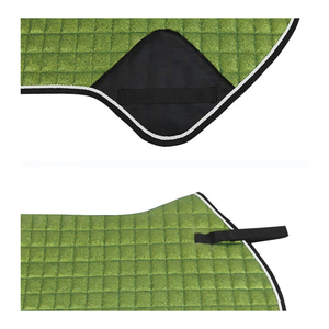 Tapis de Selle Classique de Luxe en Coton Respirant à Ajustement Précis – Vente en Gros Usine – Tapis de Selle d'Équitation Personnalisés Doux et Confortables - Product Image 2