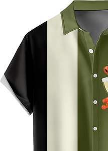 Vente en gros de t-shirts polo pour hommes, logo personnalisé, nouvelle mode, décontractés, manches courtes, chemises de plage, tissu tissé avec impression en relief - Product Image 4